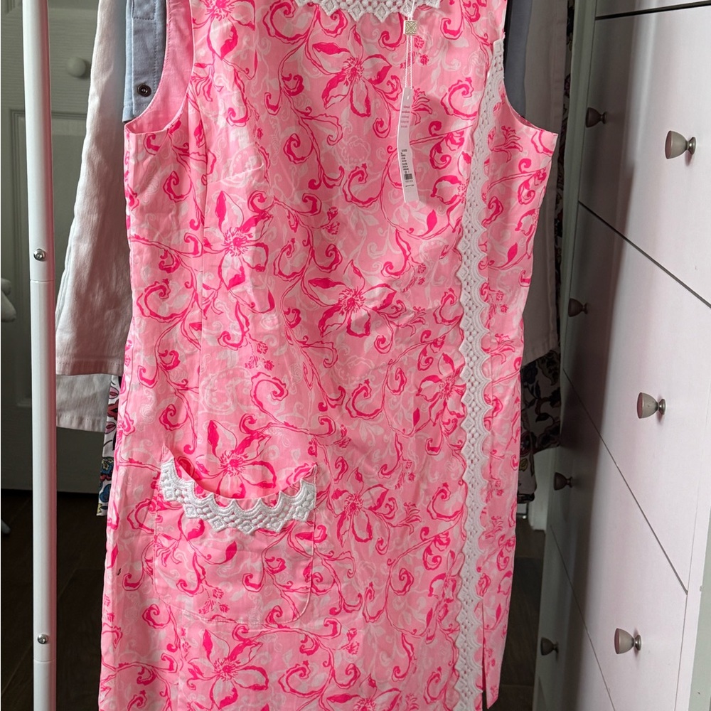 Lilly Pulitzer Pink and White Floral Dress